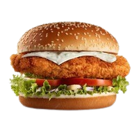 Marinated chicken burger